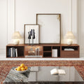 Meuble TV modulable en noyer 240 cm