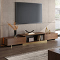 Meuble TV extensible en noyer Mordel