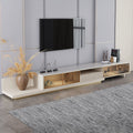 Meuble TV kaki clair extensible avec LED