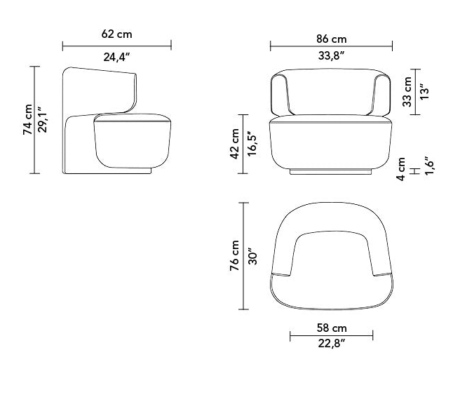 Fauteuil Lido Armchair