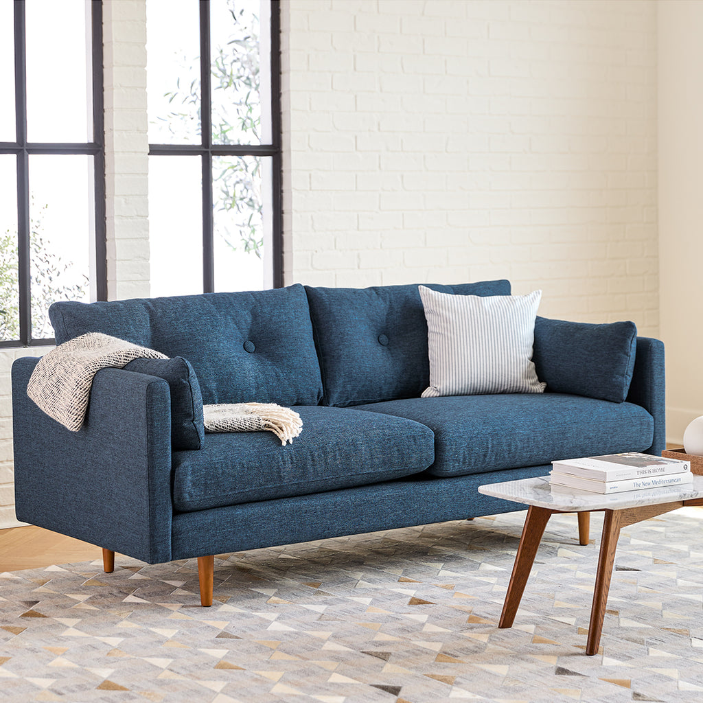 Anton 74" Loveseat - Twilight Blue