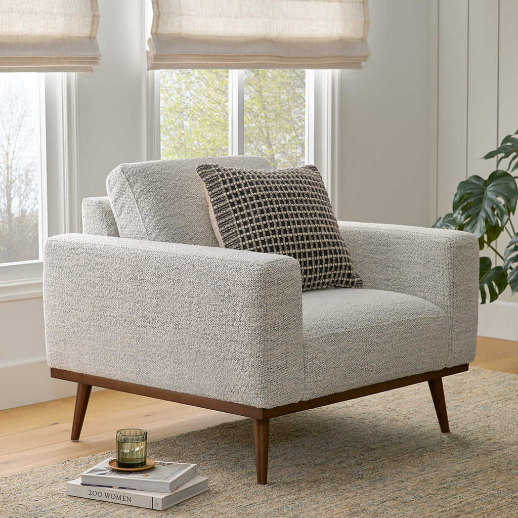 Rhett 38.5" Lounge Chair - Pepper Ivory