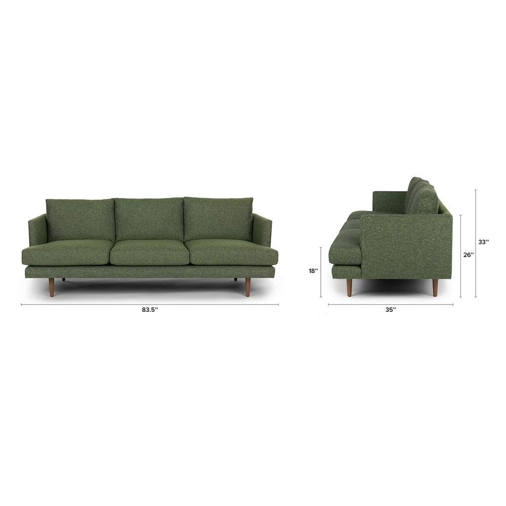 Burrard 83.5" Sofa - Forest Green