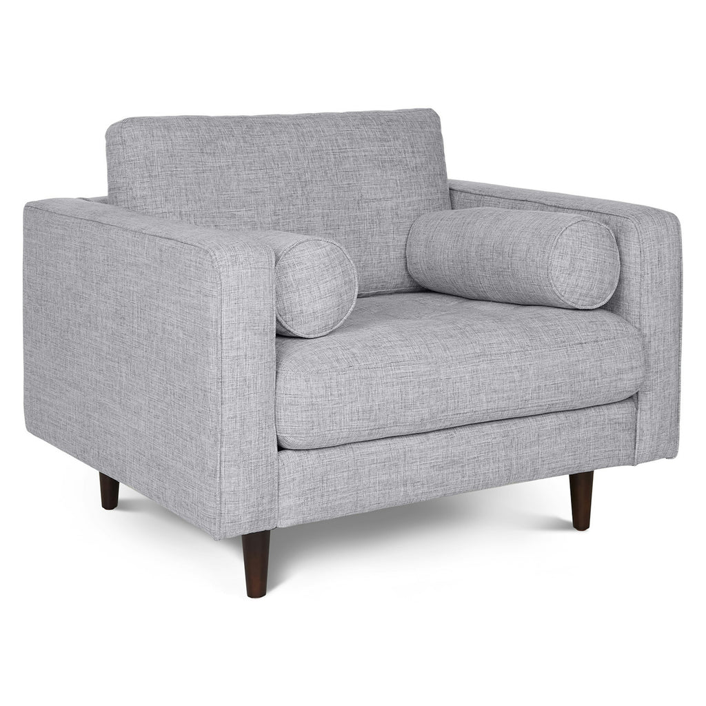 Sven 42" Tufted Lounge Chair - Stone Gray