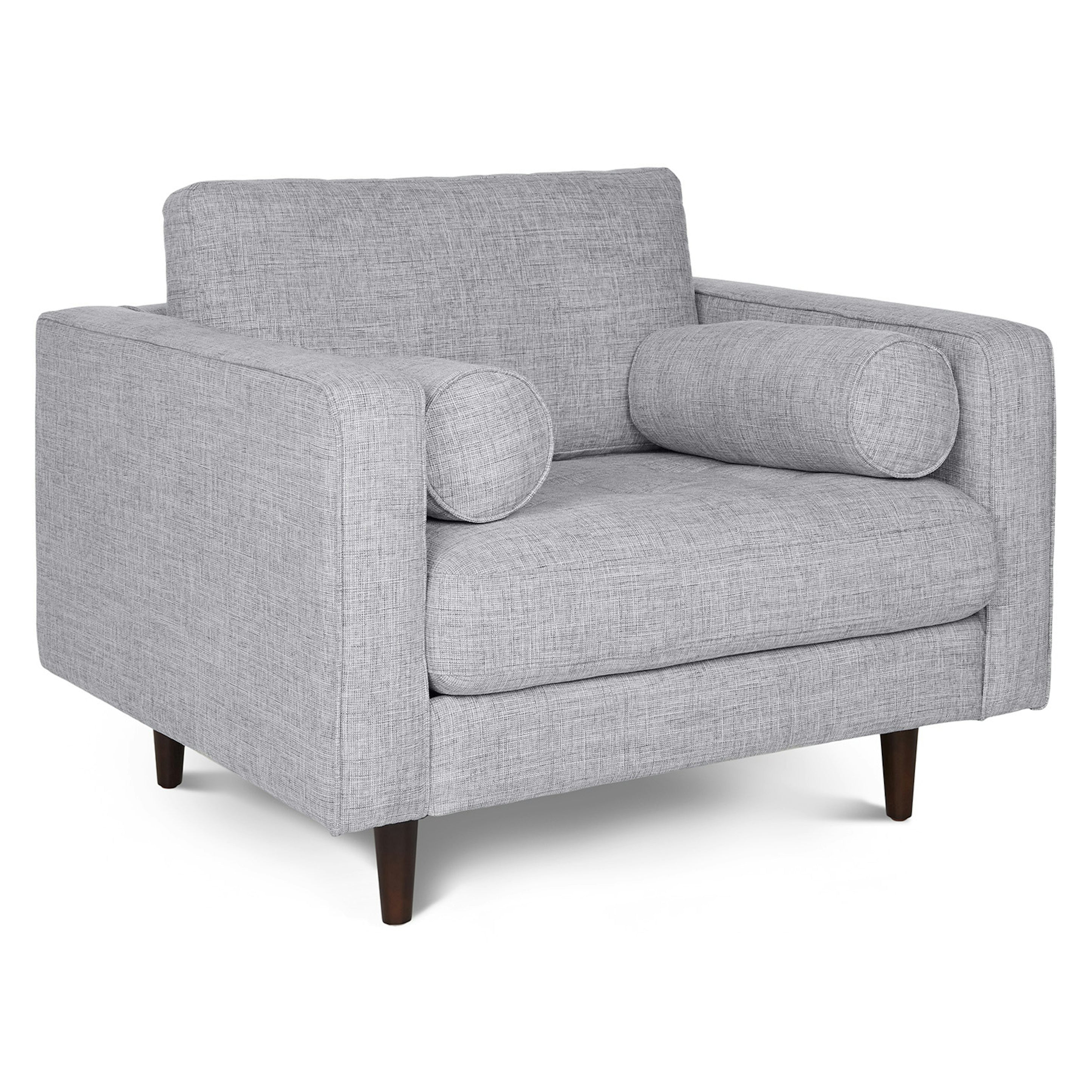 Sven 42" Tufted Lounge Chair - Stone Gray