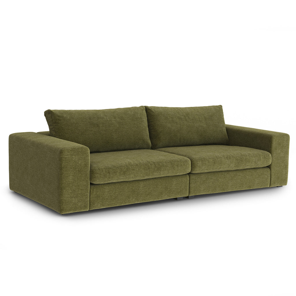 Beta 98" Modular Sofa - Cypress Green