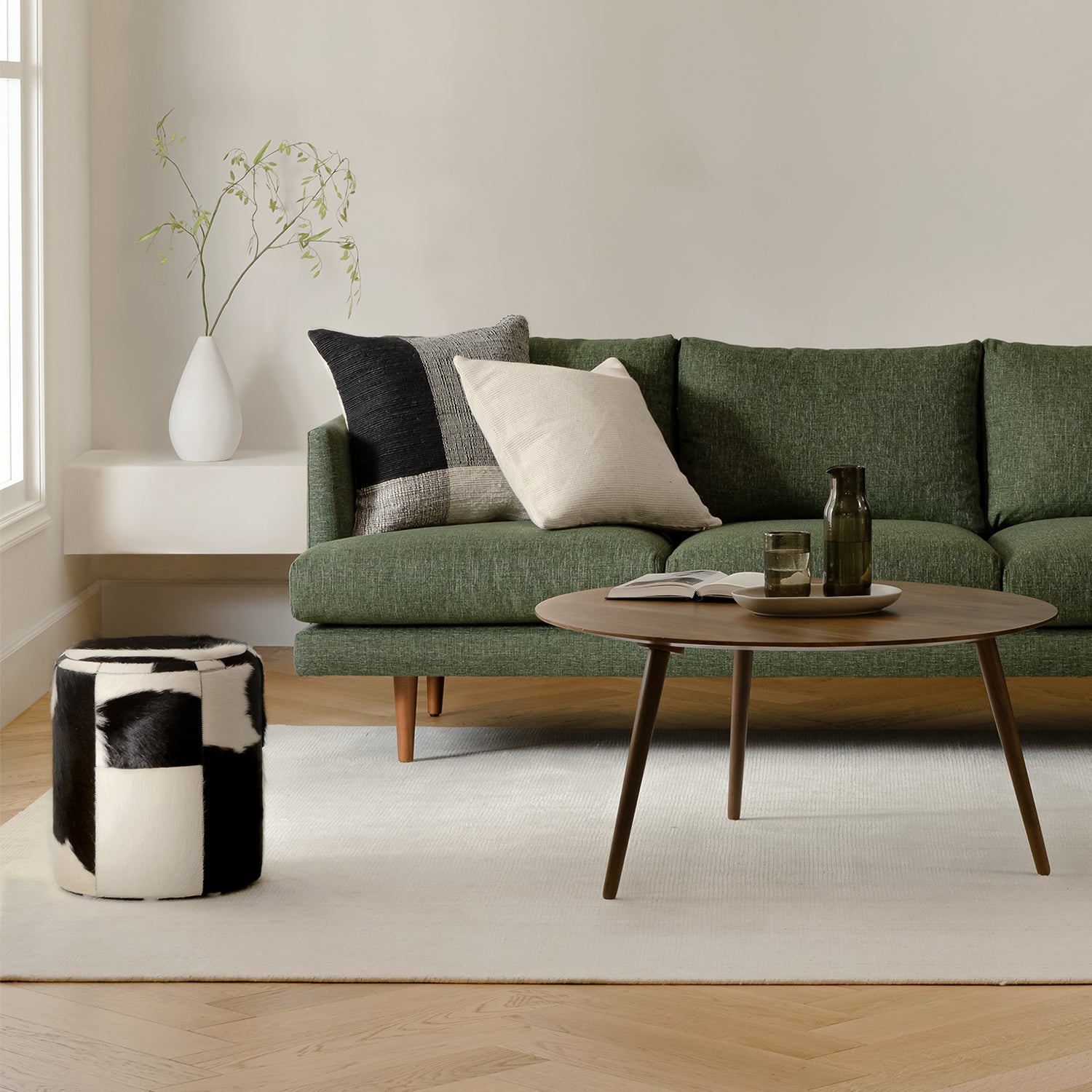 Burrard 83.5" Sofa - Forest Green