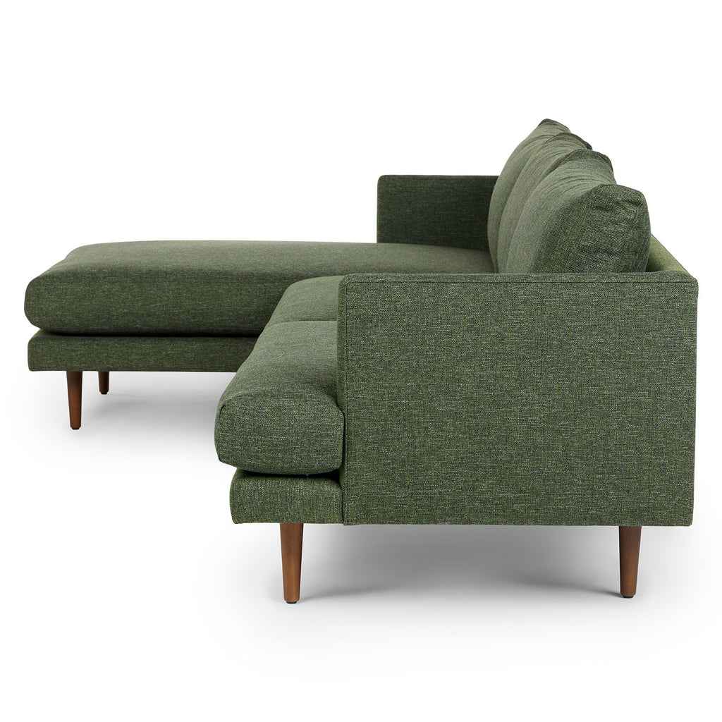 Burrard 112" Left Sectional - Forest Green
