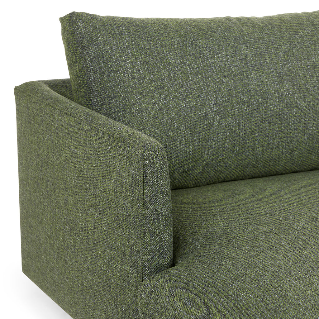 Burrard 112" Left Sectional - Forest Green