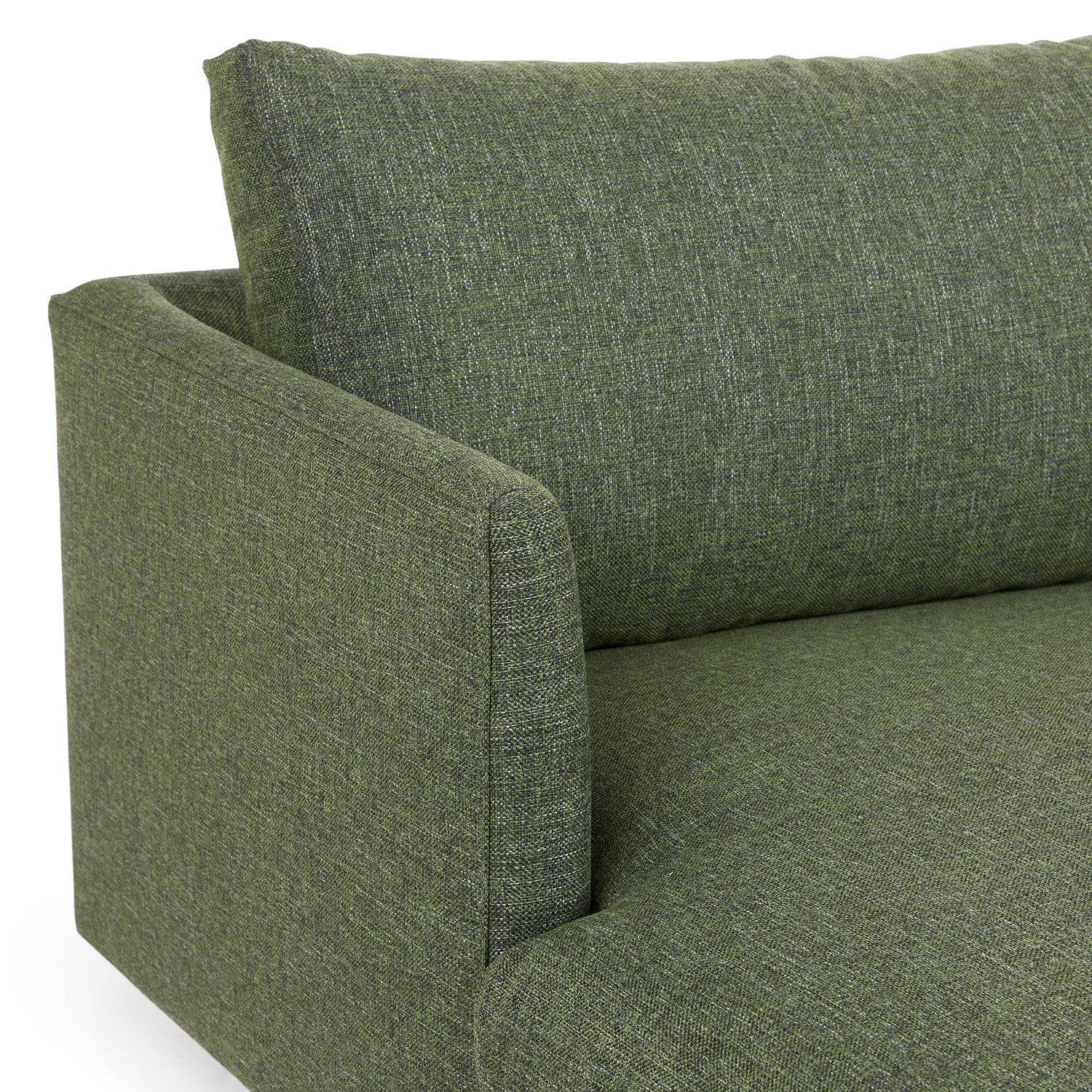 Burrard 112" Left Sectional - Forest Green