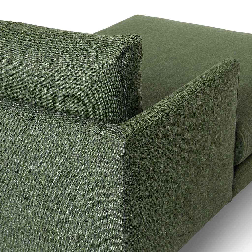 Burrard 112" Left Sectional - Forest Green
