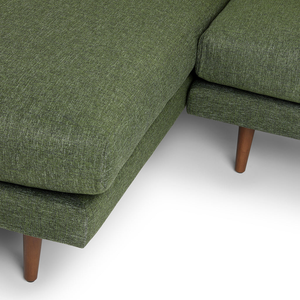 Burrard 112" Left Sectional - Forest Green