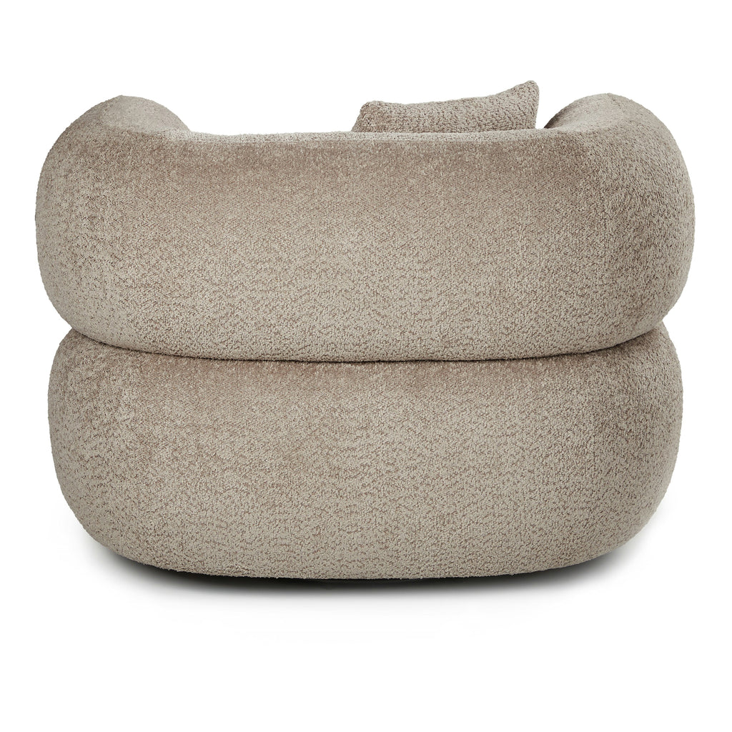 Quinn 40.5" Swivel Lounge Chair - Nouna Mushroom