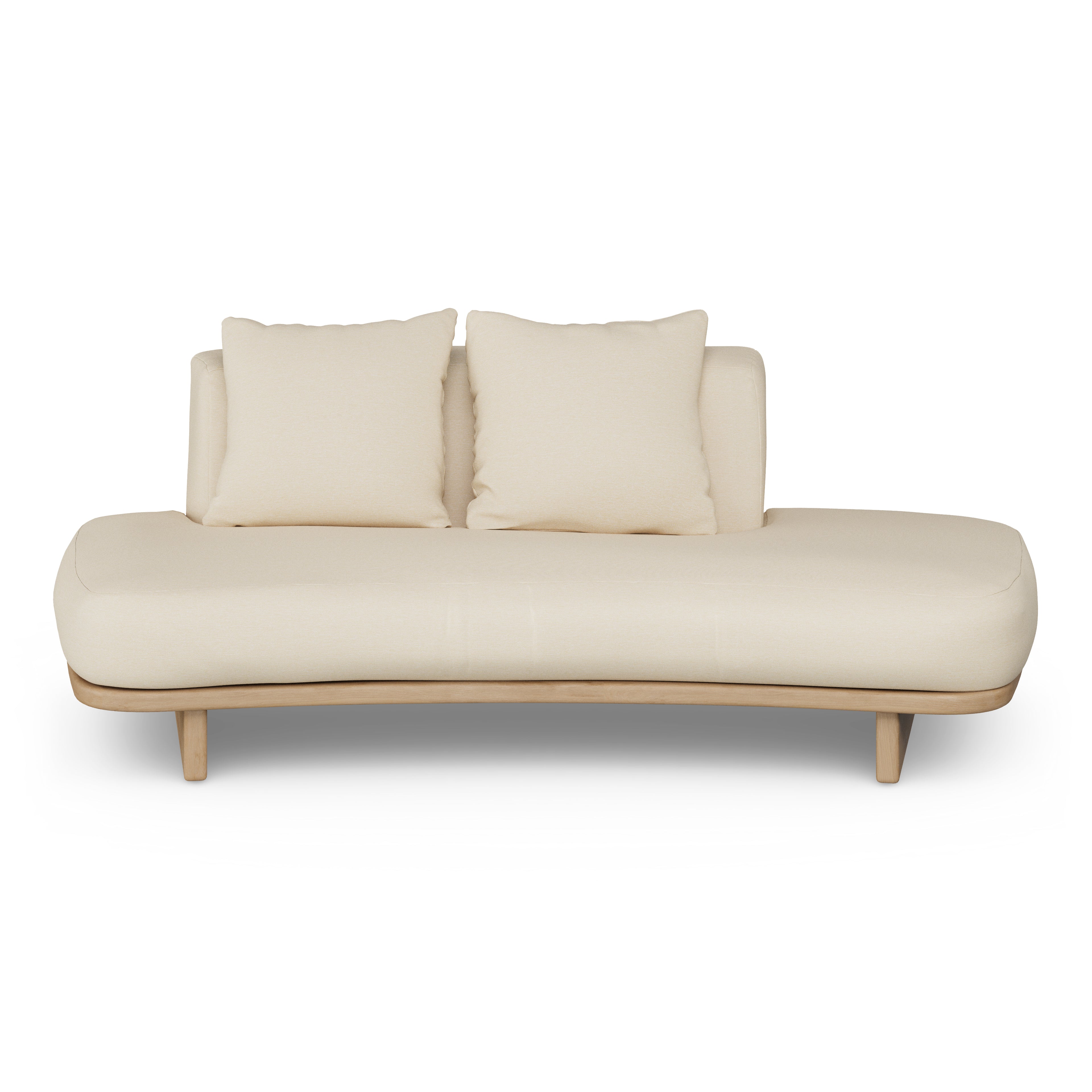 Daphne 80.5" Outdoor Sofa - Dravite Ivory