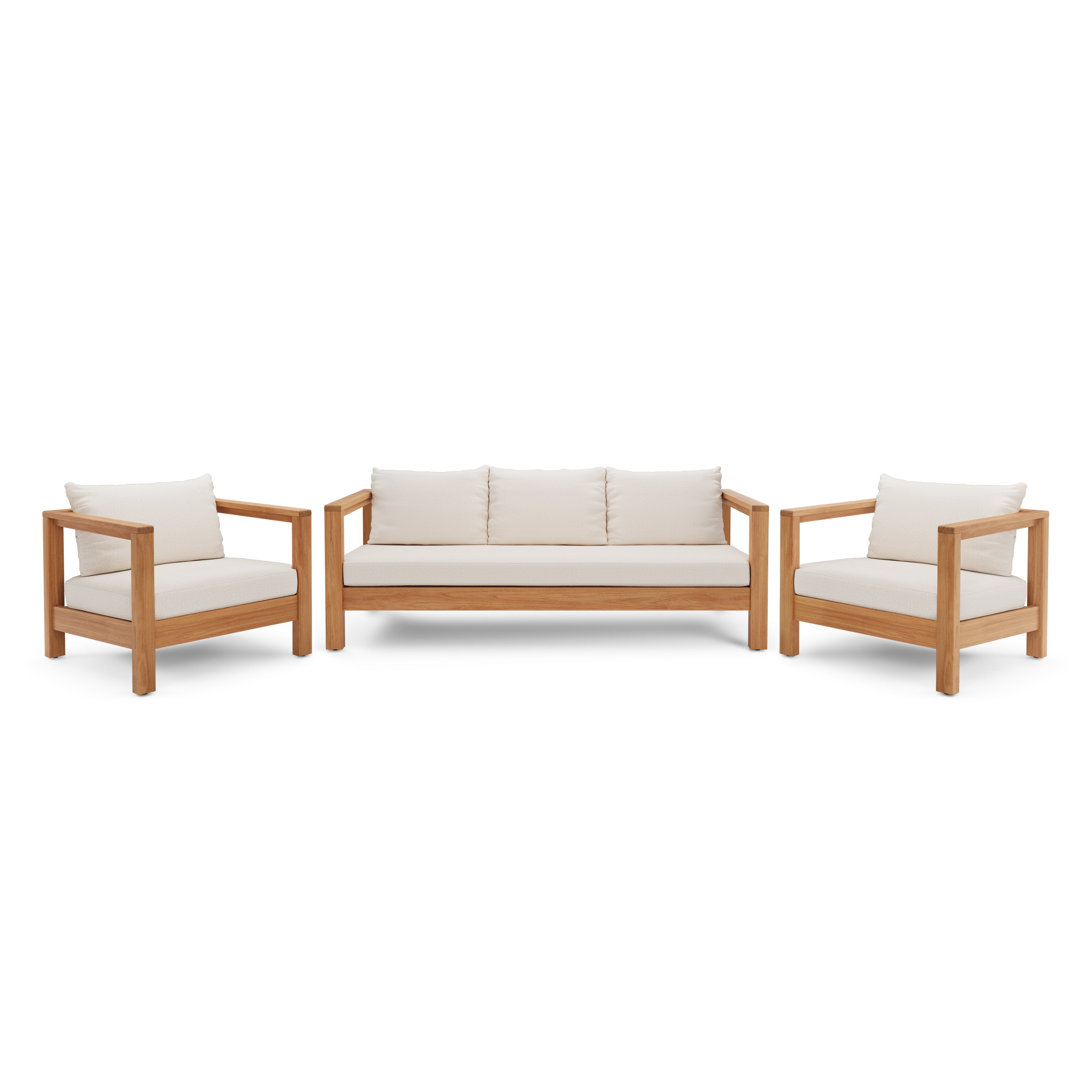 Palmera 80" Outdoor Sofa Set - Portside Beige