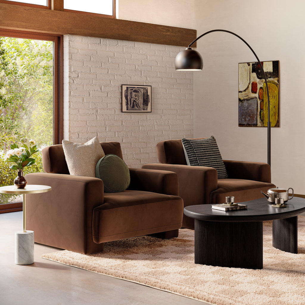 Sadie 44" Velvet Lounge Chair - Hale Earth