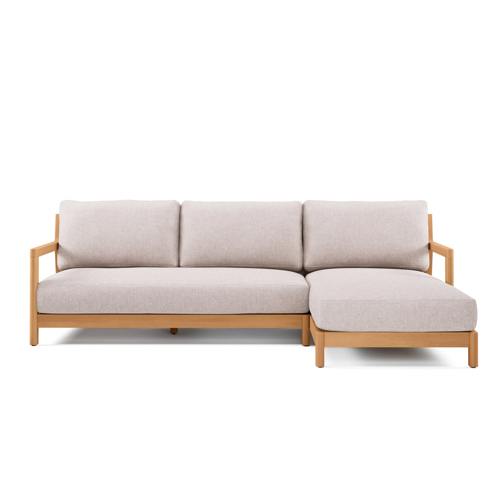 Elise 100" Outdoor Right Sectional - Basket Beige