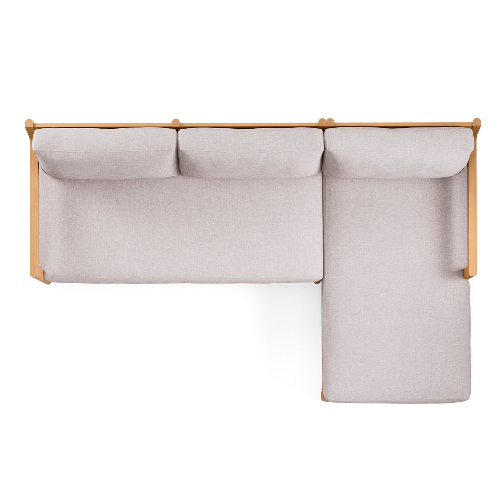 Elise 100" Outdoor Right Sectional - Basket Beige