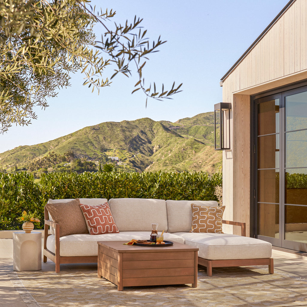 Elise 100" Outdoor Right Sectional - Basket Beige