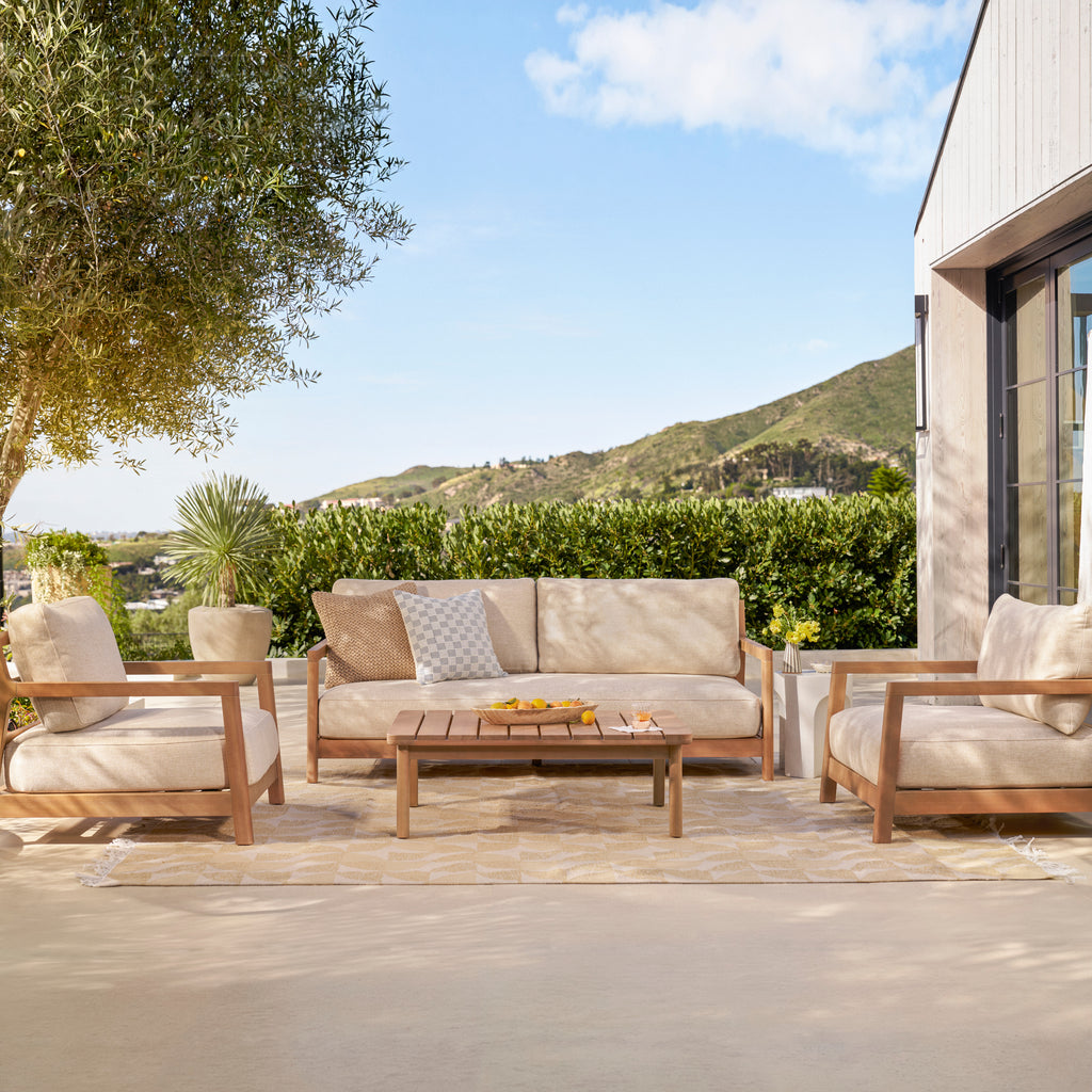 Elise 80" Outdoor Sofa - Basket Beige