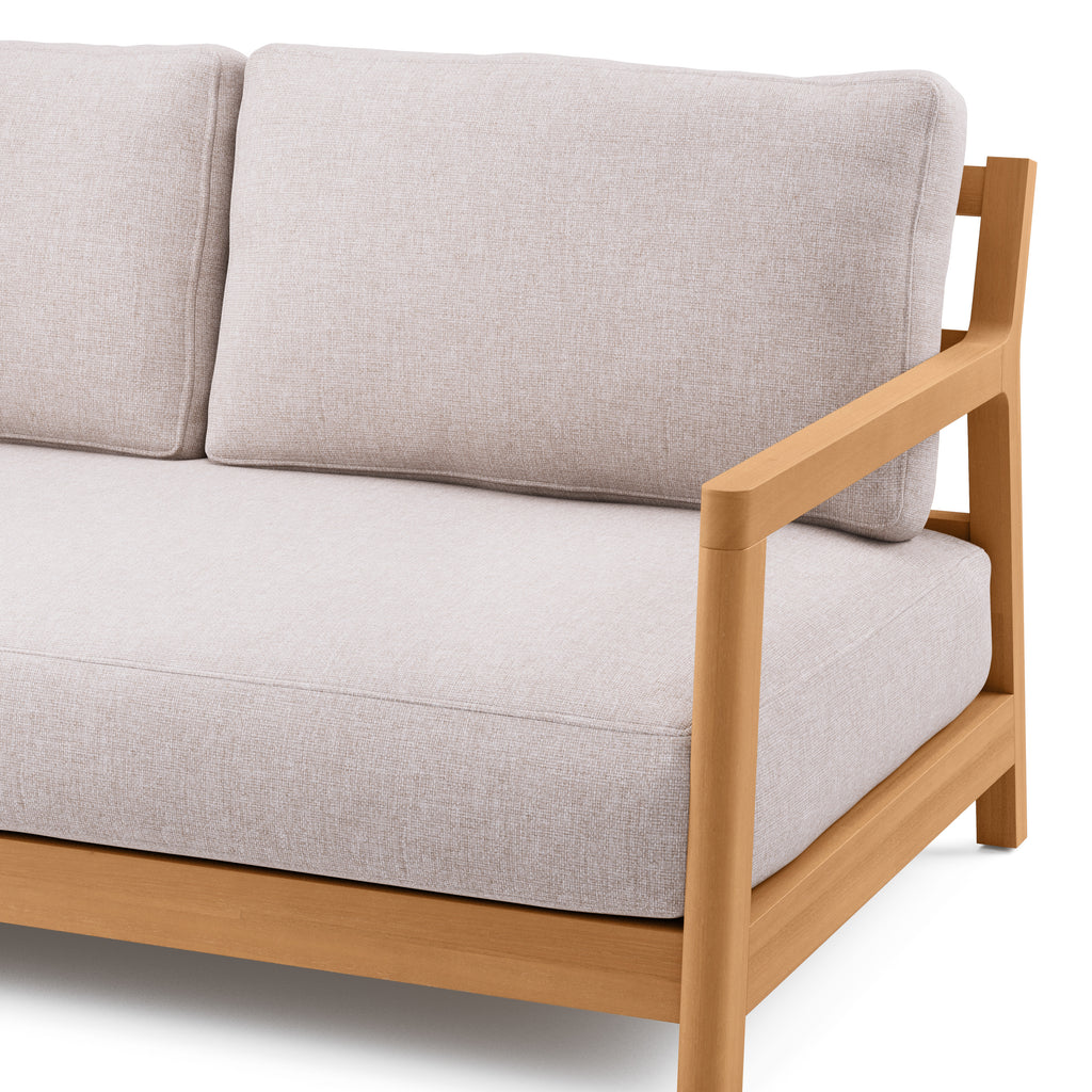Elise 100" Outdoor Left Sectional Set - Basket Beige