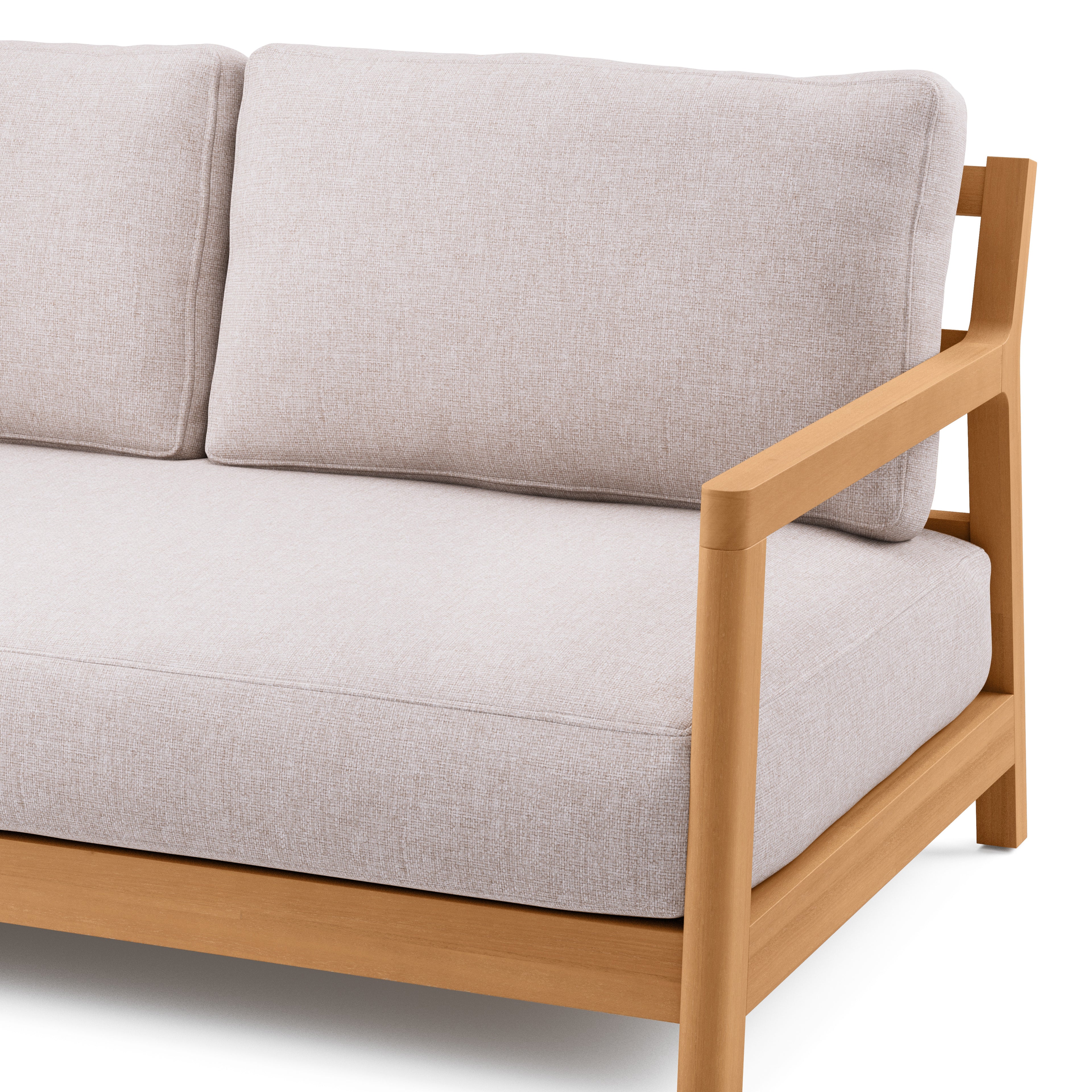 Elise 100" Outdoor Left Sectional Set - Basket Beige