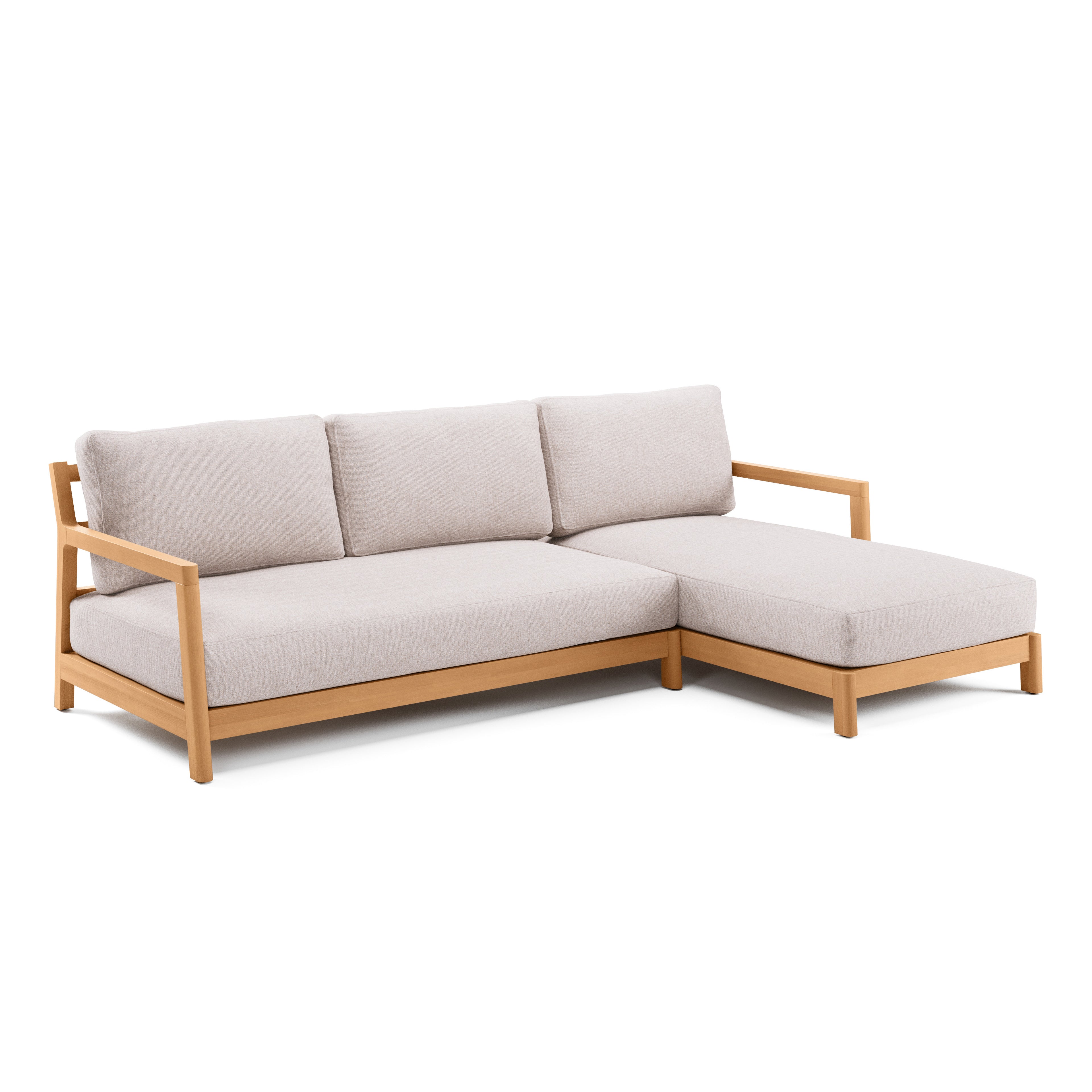 Elise 100" Outdoor Right Sectional Set - Basket Beige