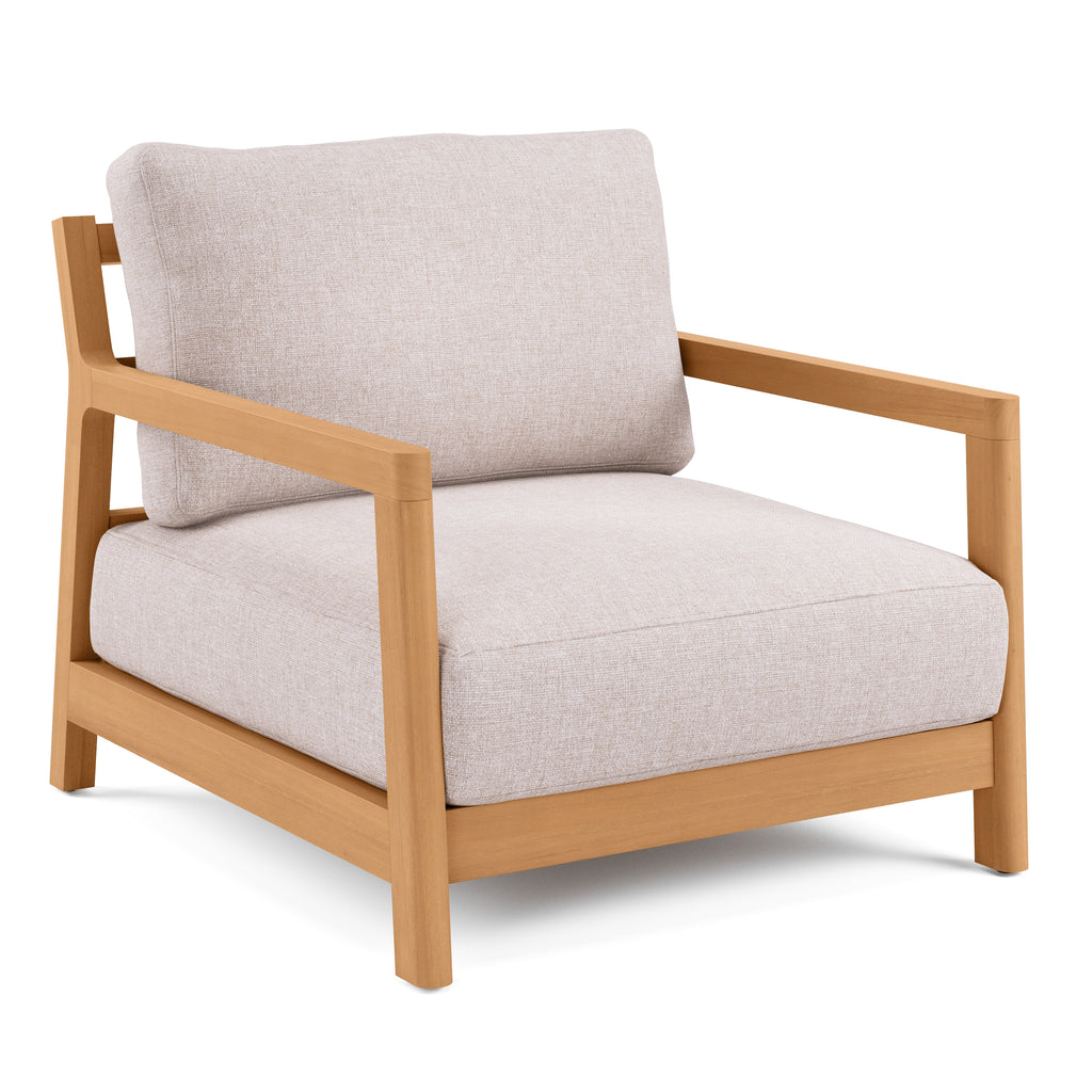 Elise 34" Outdoor Lounge Chair Set - Basket Beige