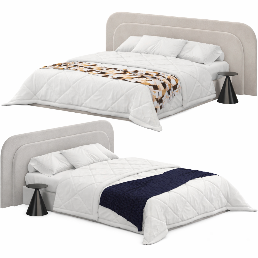 Double Board Deluxe Bed Sakeena, double vue studio