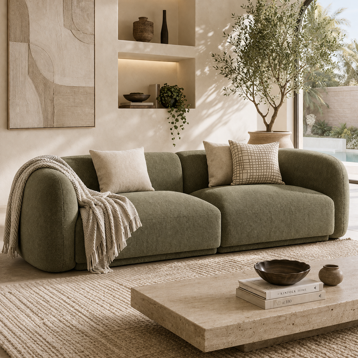 Dune Sofa Sakeena dans un salon contemporain