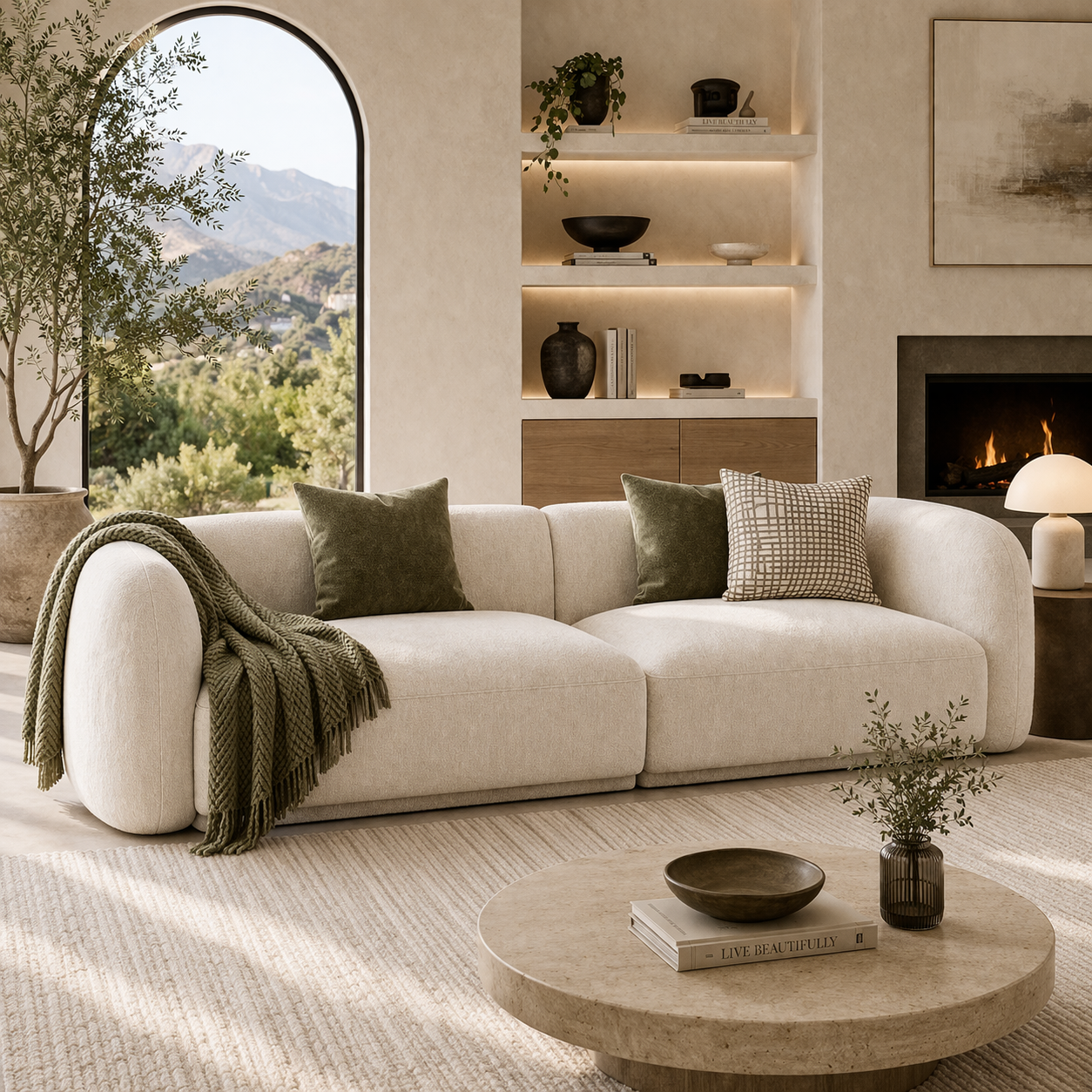 Dune Sofa Sakeena dans un salon design