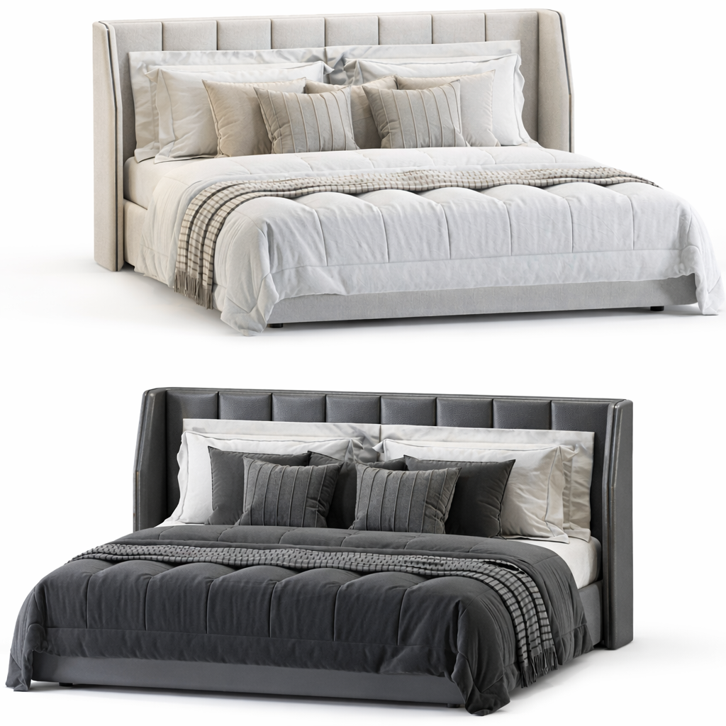 Eclipse Frame Bed Sakeena, double vue studio