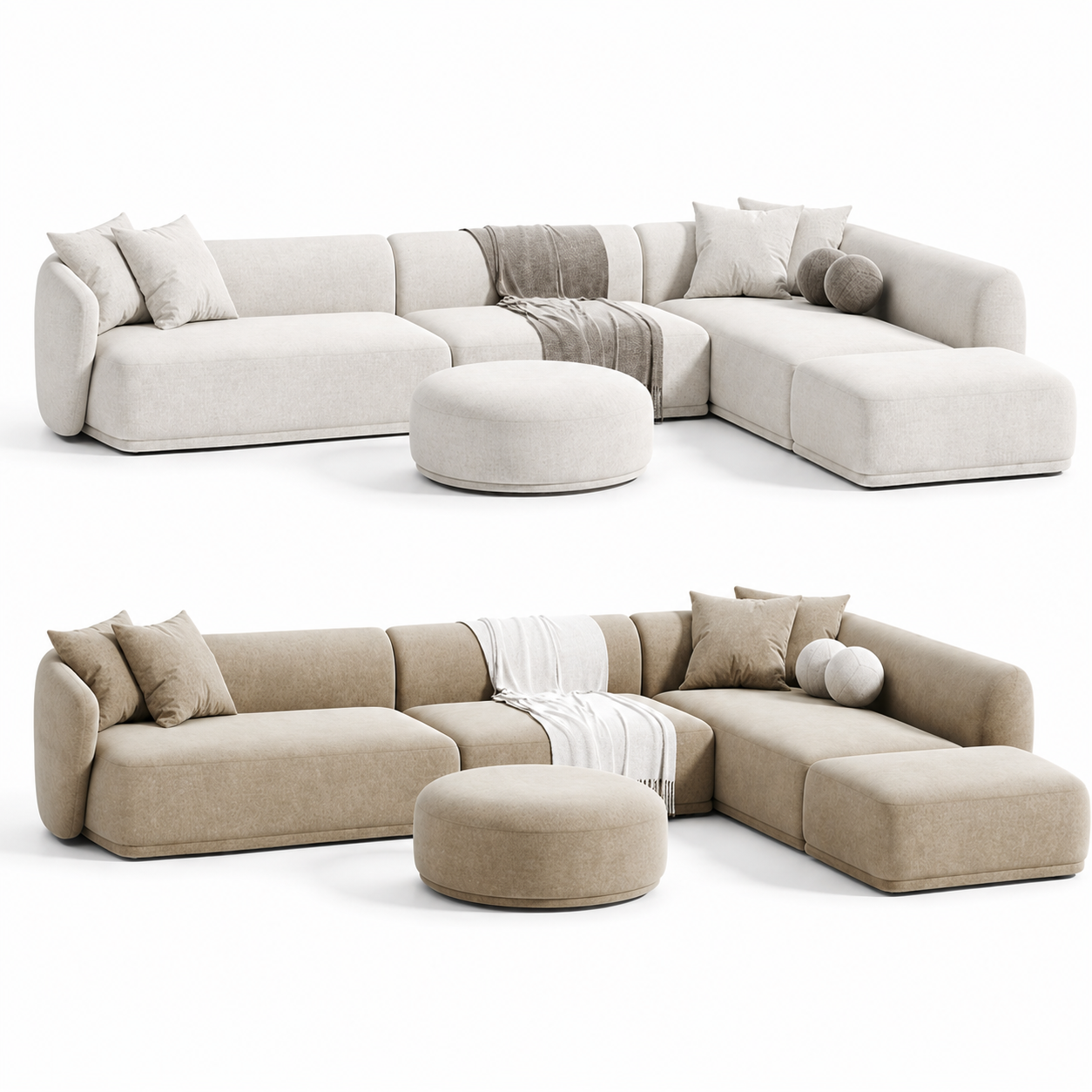 Luna Corner Sofa Sakeena, double vue studio