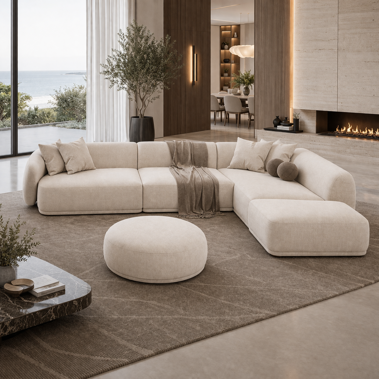 Luna Corner Sofa Sakeena dans une résidence moderne