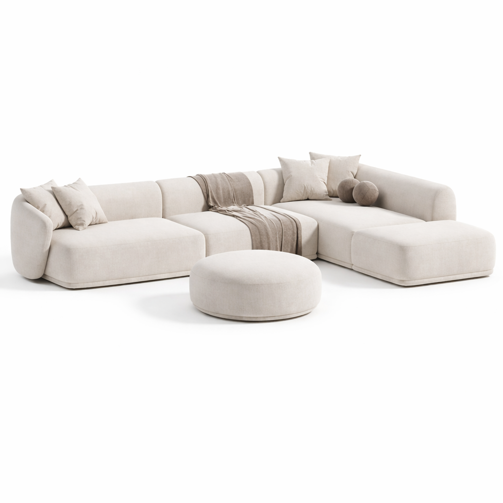 Luna Corner Sofa Sakeena, vue studio