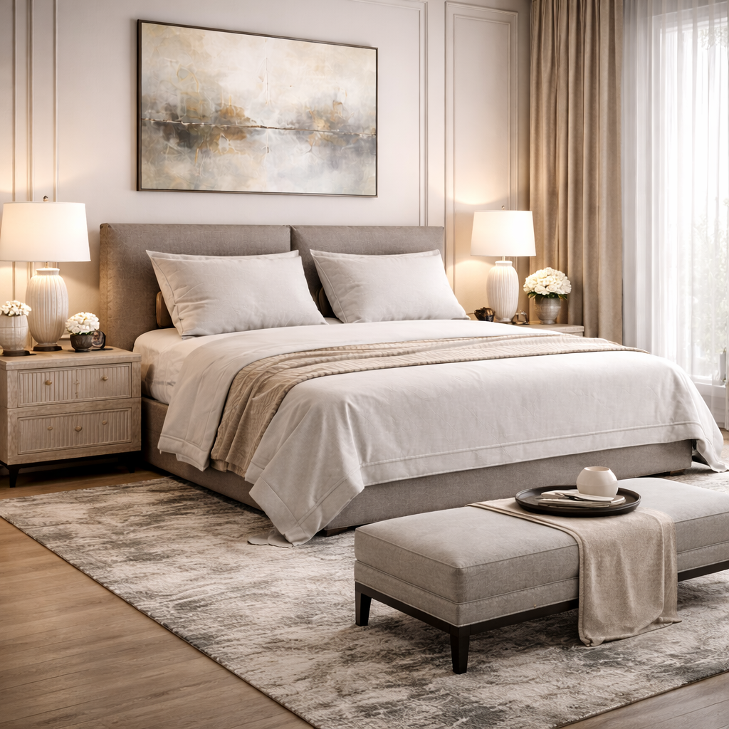Nova Ease Bed Sakeena dans une chambre contemporaine