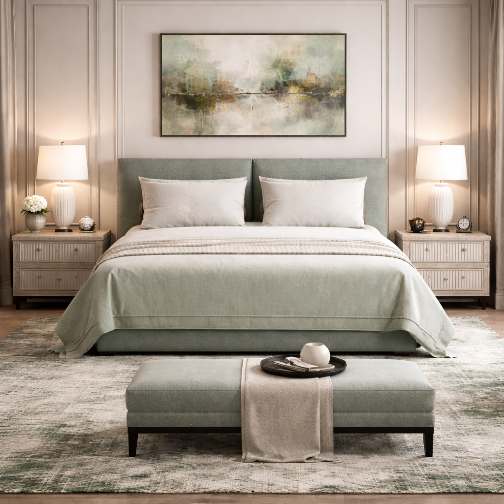 Nova Ease Bed Sakeena dans une chambre haut de gamme