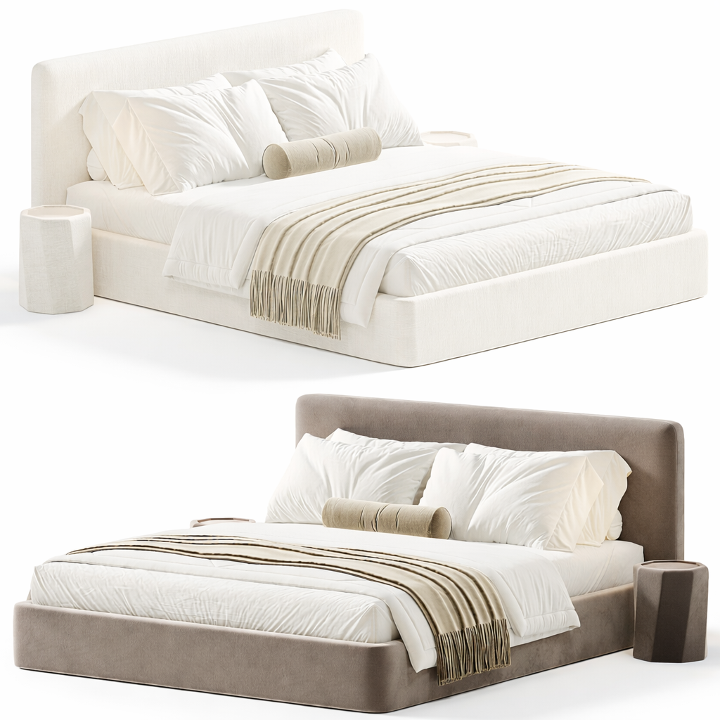 Nova Frame Bed Sakeena, double vue studio
