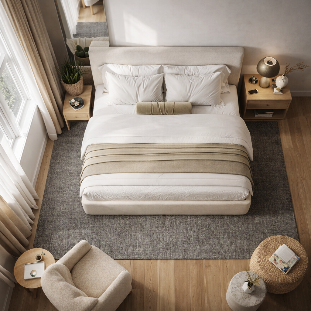 Nova Frame Bed Sakeena dans une chambre design