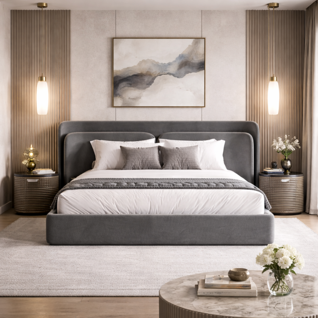 Orion Crest Bed Sakeena dans une suite moderne