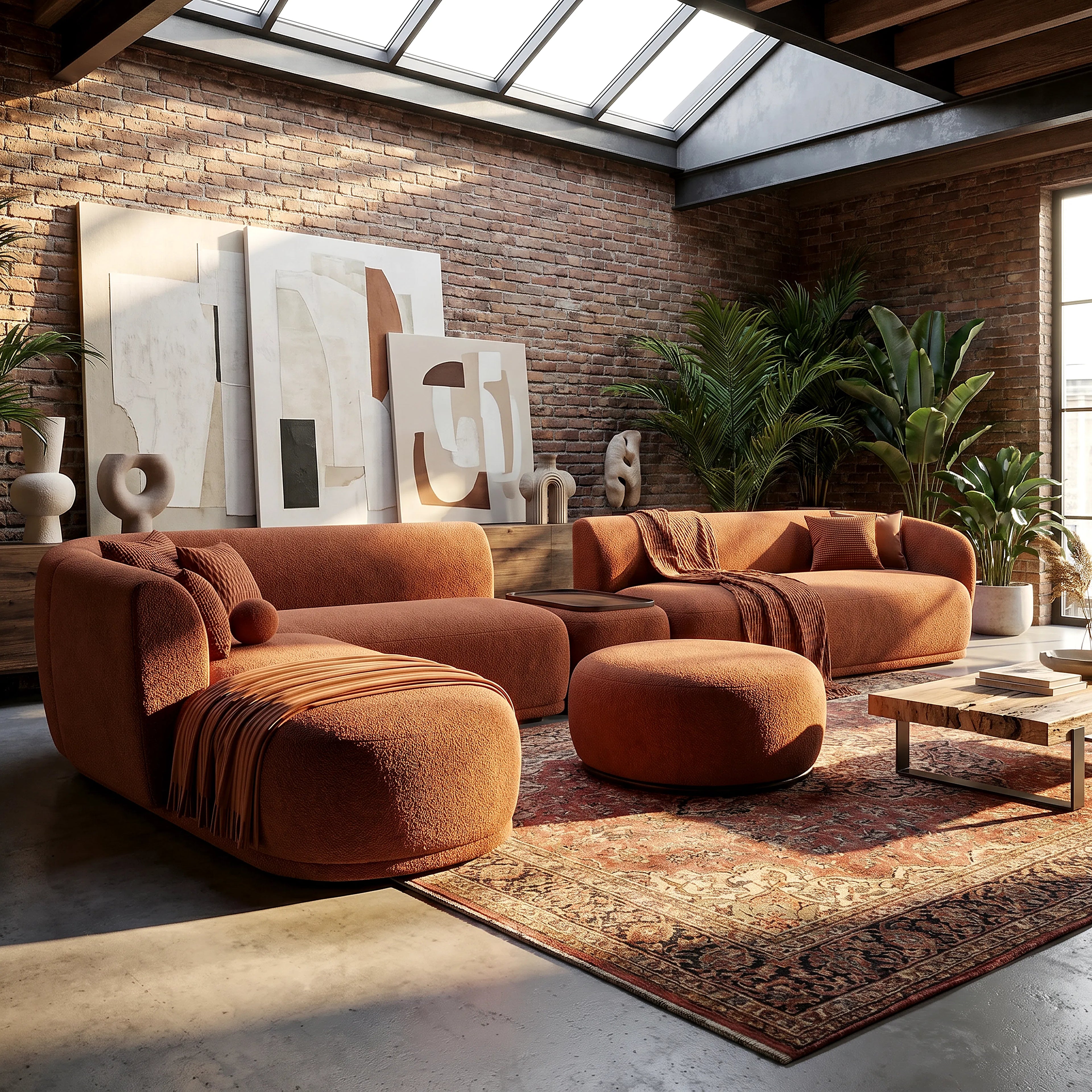 Pearl Sofa Sakeena dans une résidence moderne