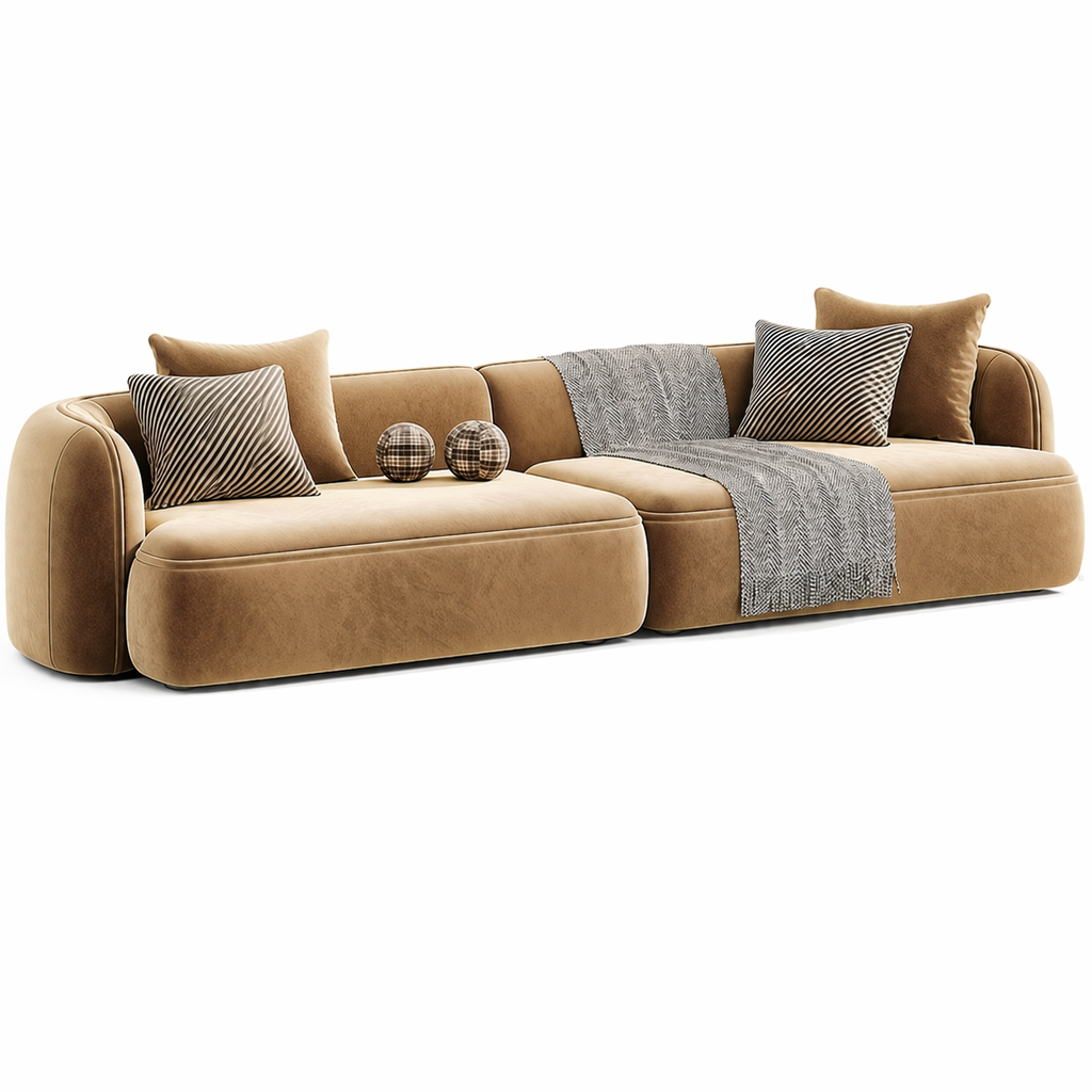 Sculpted Form Sofa Sakeena, vue studio