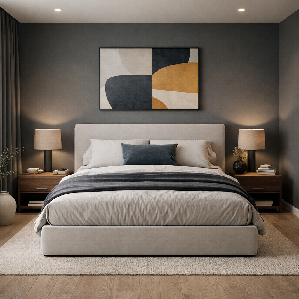 Simple Roadster Bed Sakeena dans une chambre haut de gamme