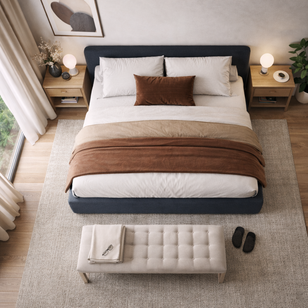 Simple Roadster Bed Sakeena dans une chambre design