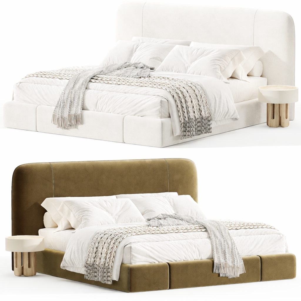Velora Crest Bed Sakeena, double vue studio